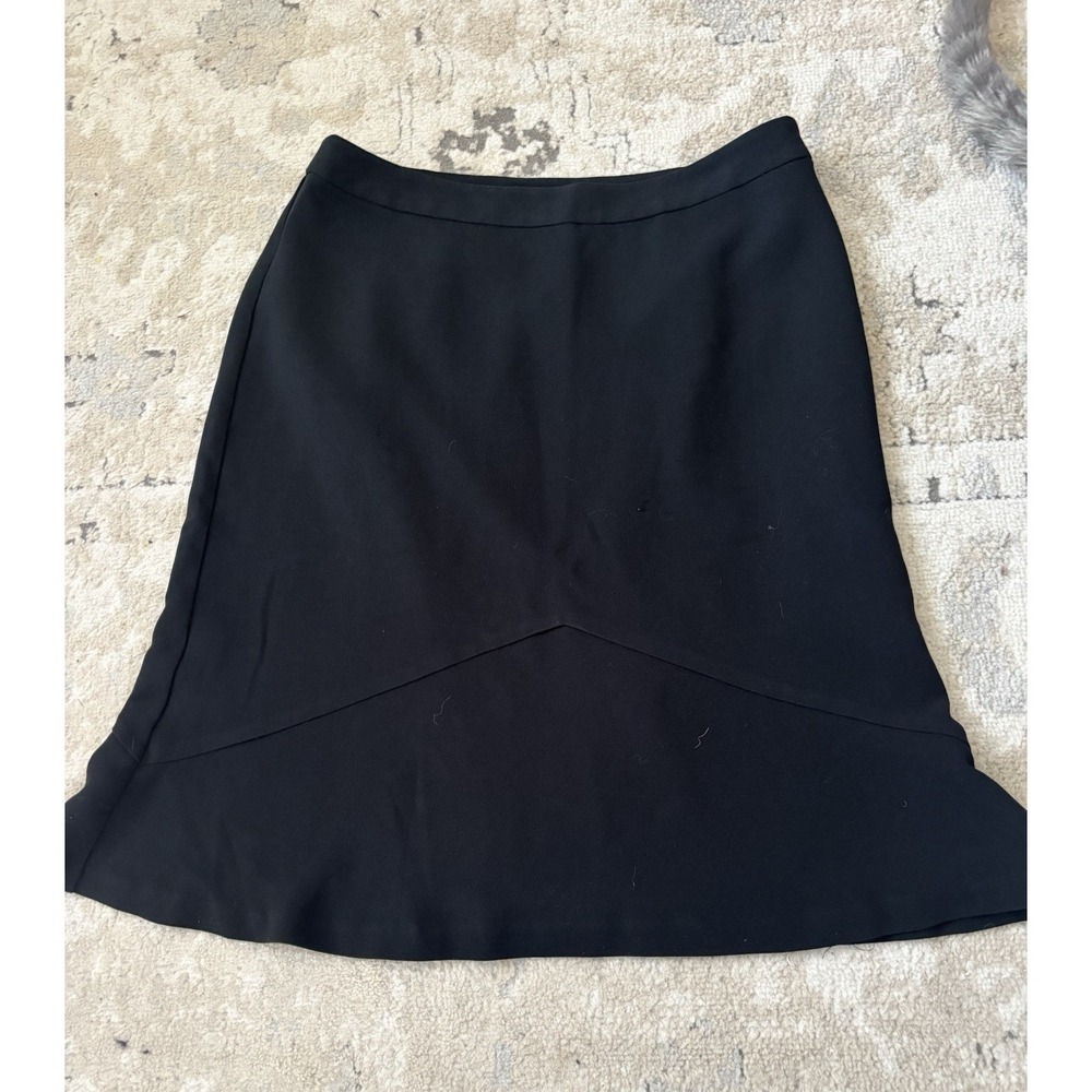 Banana Republic Womens Black Midi Trumpet Skirt Flowy Size 10